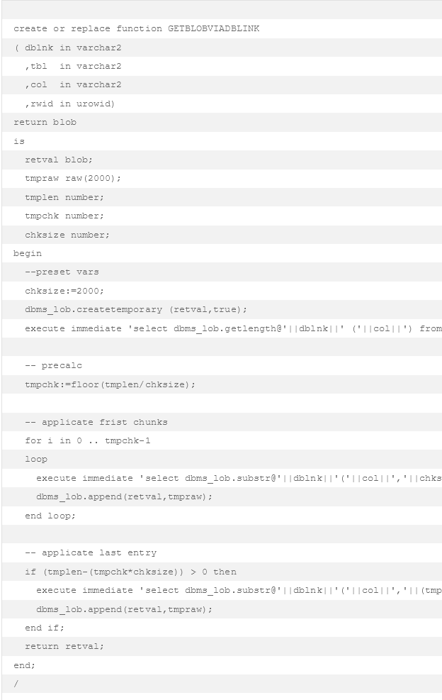 Große BLOBs über einen Datenbank Link selektieren 1 Screenshot 2023 11 02 at 11 36 49 August 2014 DBConcepts