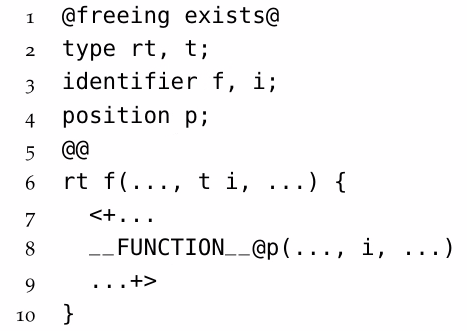 The PostgresChecker: Hunting Use-after-free Bugs in PostgreSQL (3) 4 coccinelle2